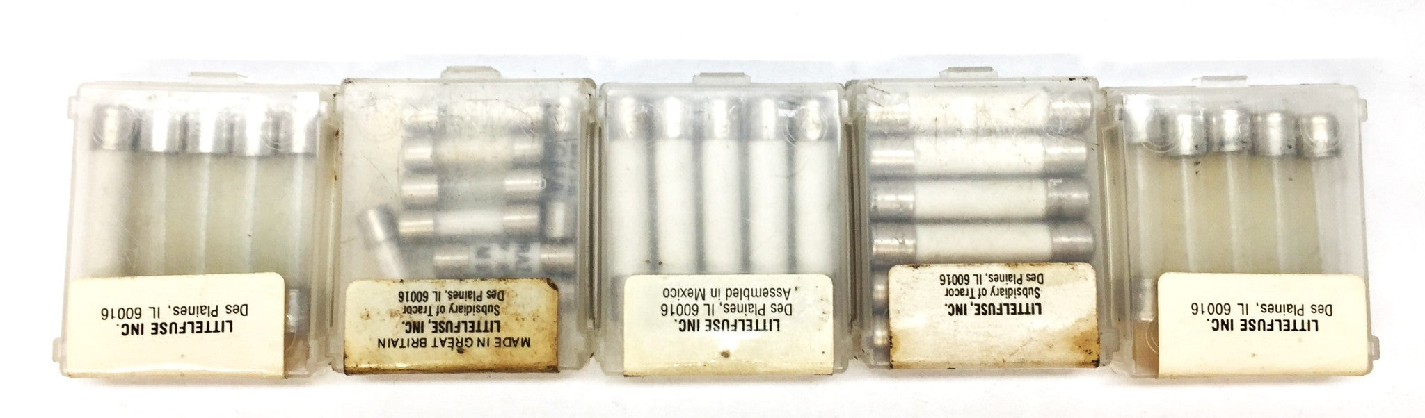 Littelfuse Slo-Blo Glass/Ceramic Fuse Pack Assortment AGC1-1/2 [Lot of 29] NOS