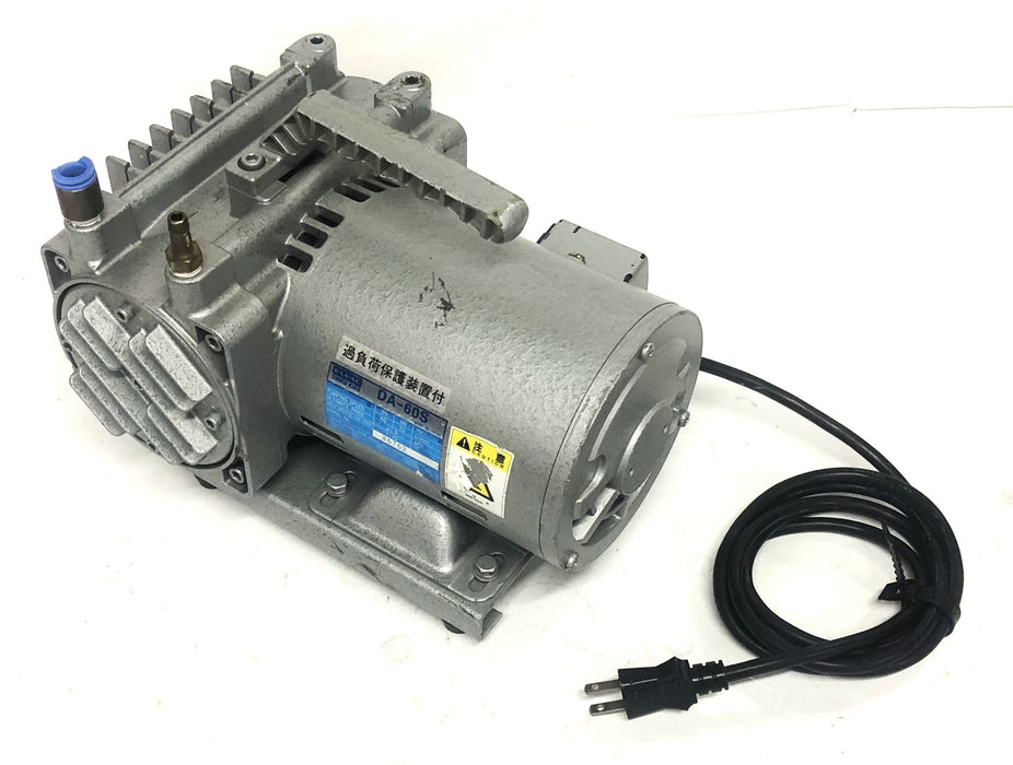 Ulvac Sinku Kiko Split Phase Starting 4 Pole Diaphragm Vacuum Pump DA-60S USED