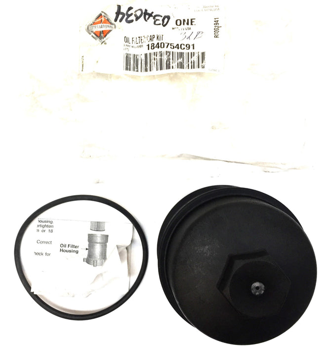 International/Navistar Oil Filter Cap Kit 1840754C91 NOS