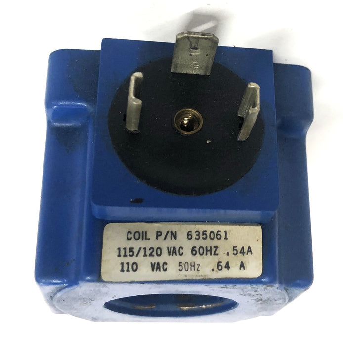 Vickers 115/120VAC 60Hz 54A 110VAC 50Hz 64A Solenoid Coil 635061 USED