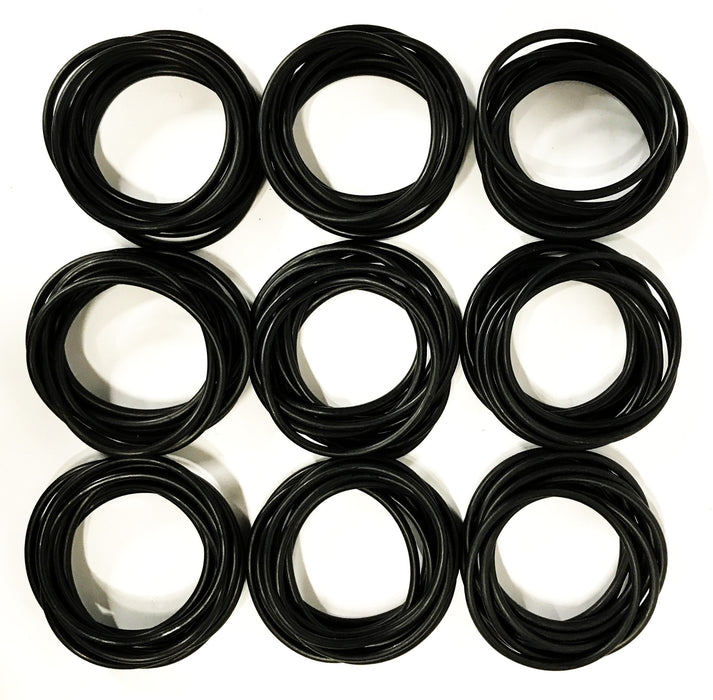 Unbranded Black Silicone O-Ring [Lot of 90] NOS