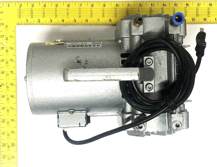 Ulvac Sinku Kiko Split Phase Starting 4 Pole Diaphragm Vacuum Pump DA-60S USED