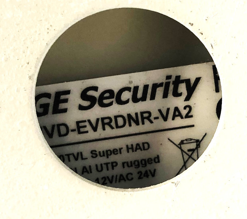 GE Security High Res Dome Camera (Untested) UVD-EVRDNR-VA2 PARTS ONLY