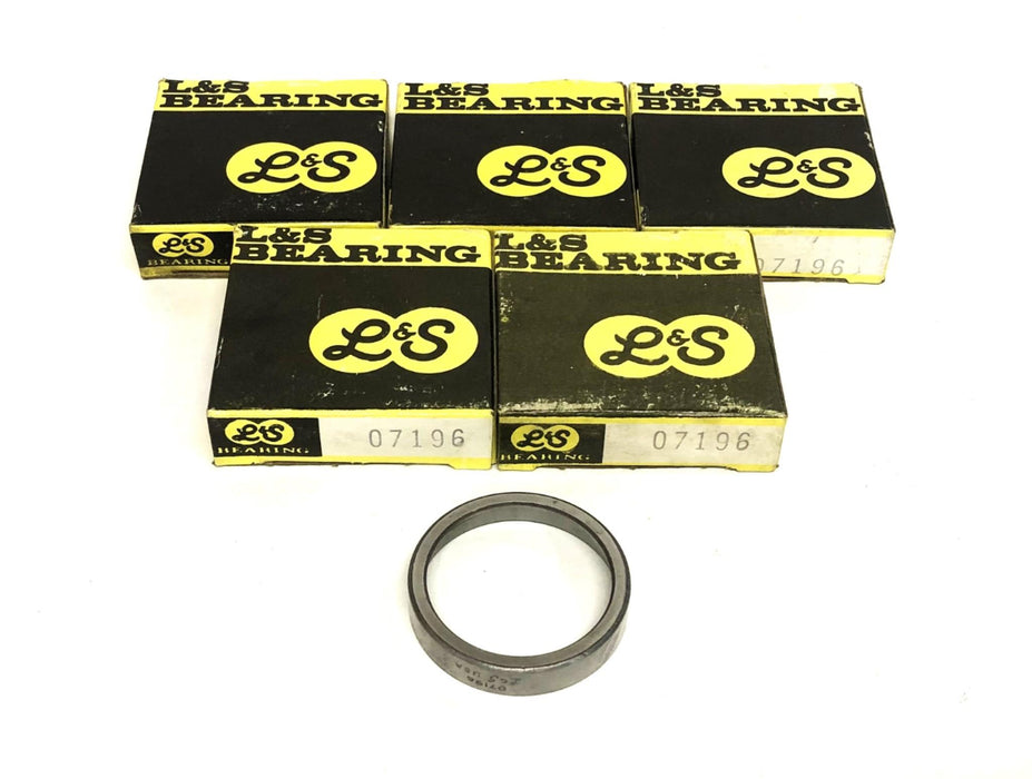 L&S Bearing Tapered Roller Bearing Cup 07196 [Lot of 5] NOS