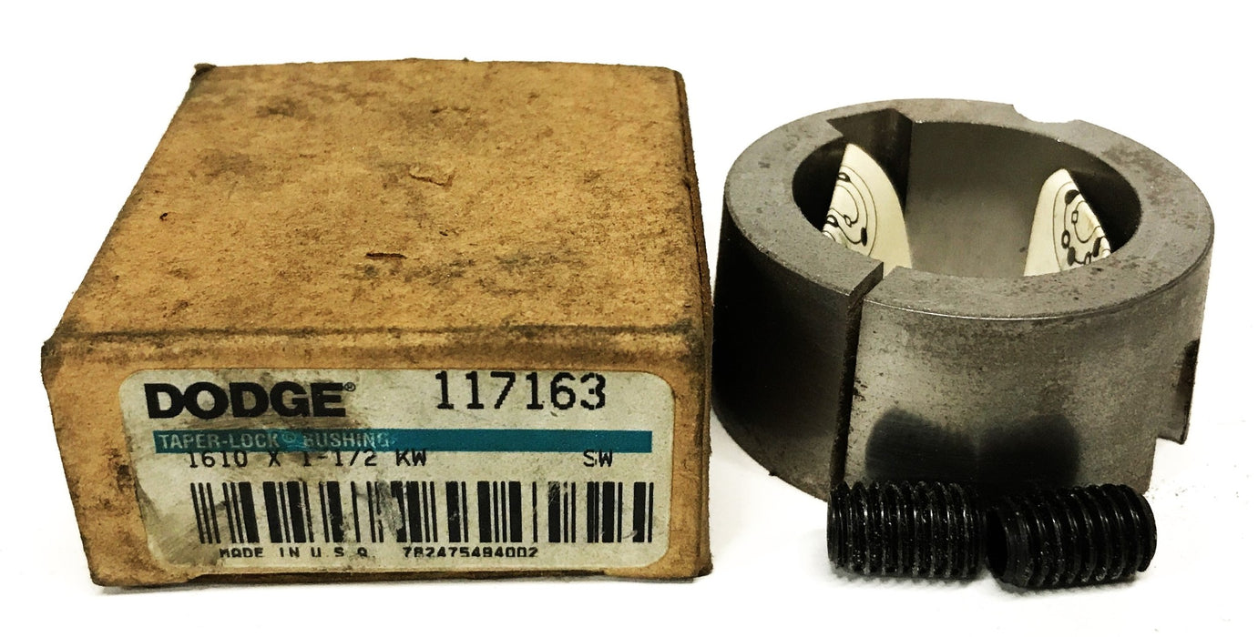 Dodge 1510 x 1-1/2 KW Split Taper-Lock Bushing 117163 [Lot of 2] NOS
