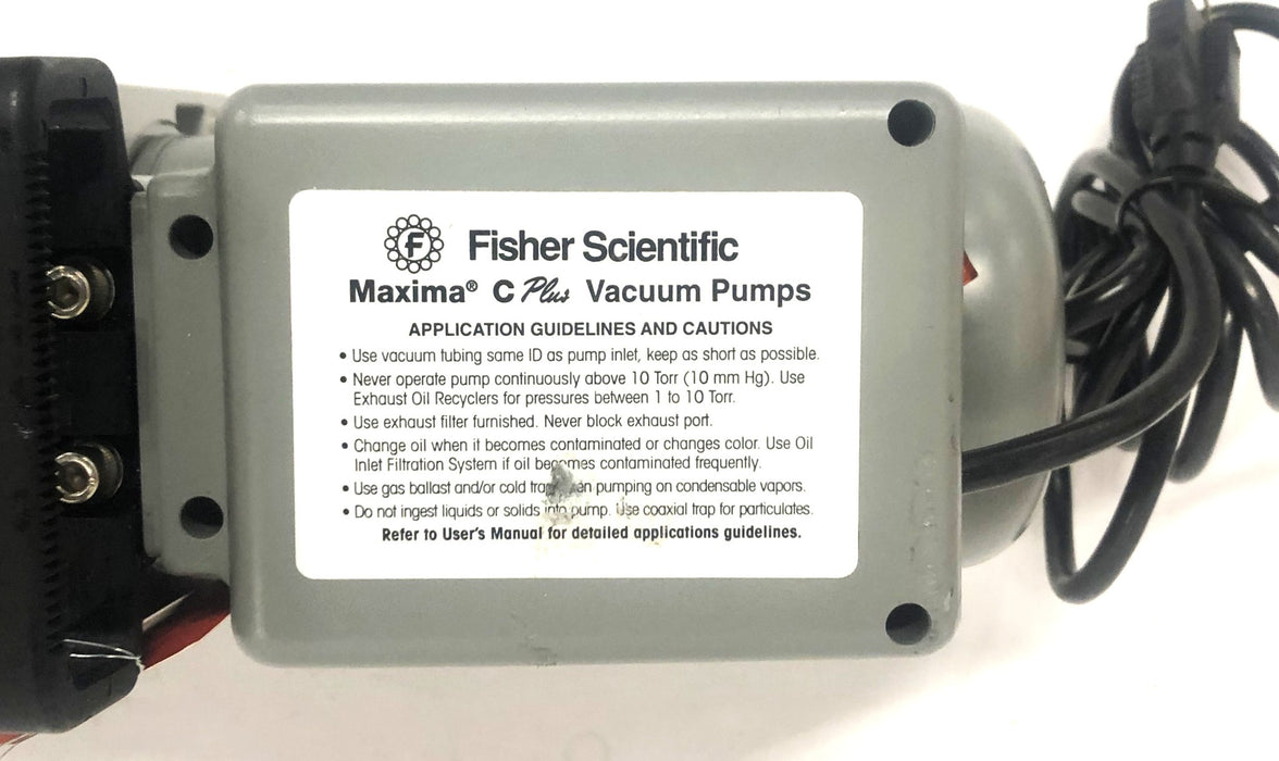 Fisher Scientific Maxima C Plus M4C Vacuum Pump W/ Franklin Motor 01-257-4C NOS