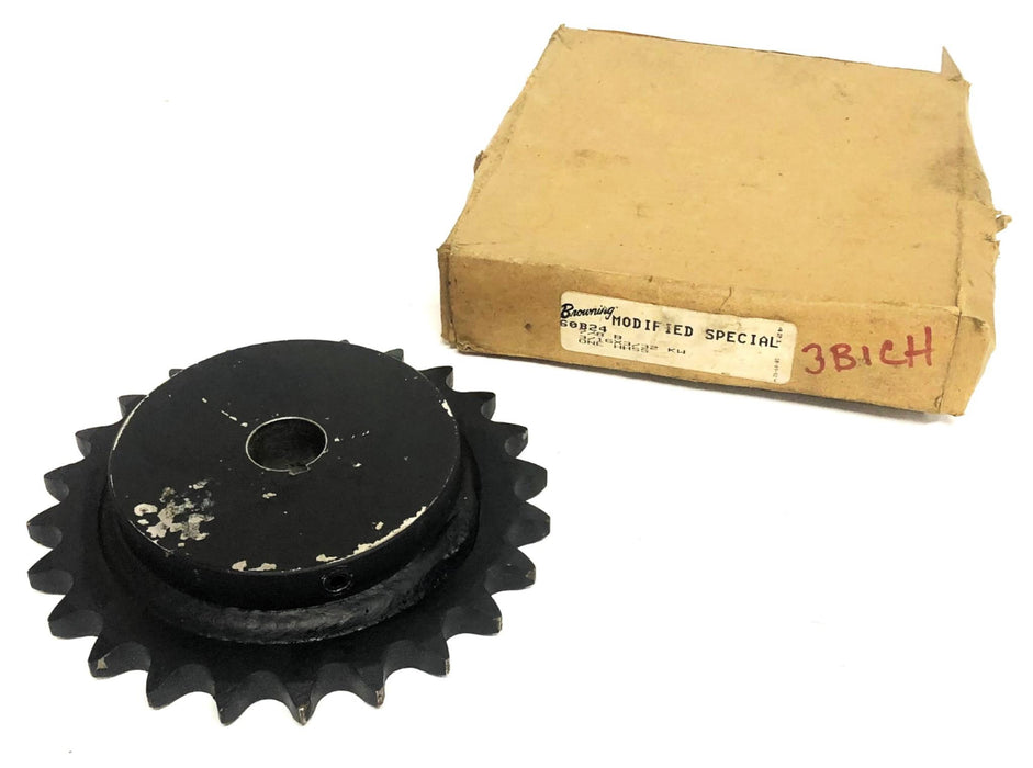 Browning 7/8 Inch Bore Modified Special HHSS Roller Chain Sprocket 60B24 NOS