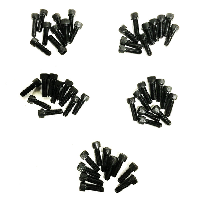Unbranded 5/16-18 x 1 inch Black Oxide Socket Hex Bolts [Lot of 50] NOS