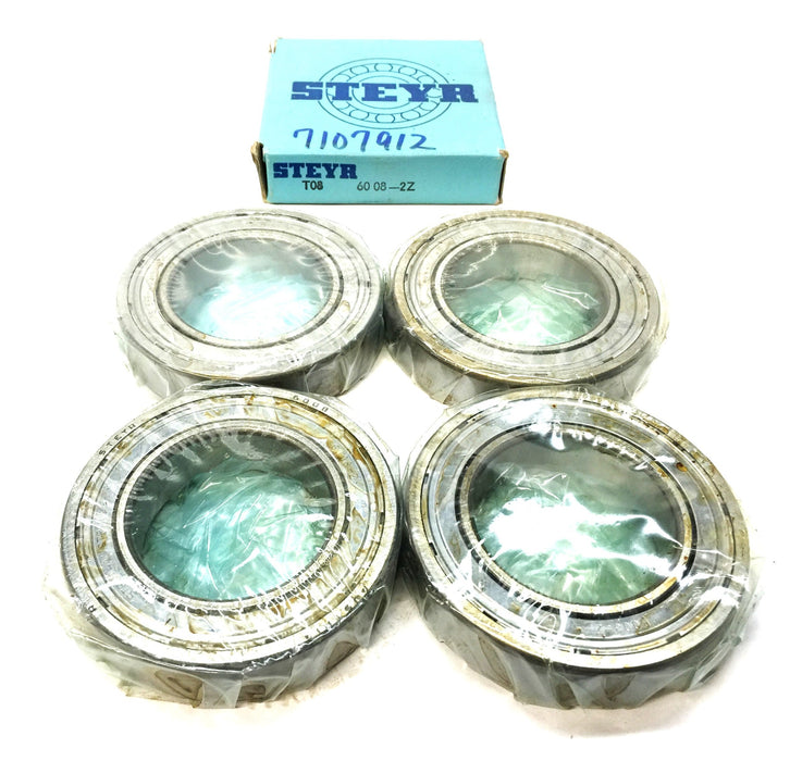 Steyr Sealed Cylindrical Roller Bearing 6008-Z (6008/6008-2Z) [Lot of 4] NOS