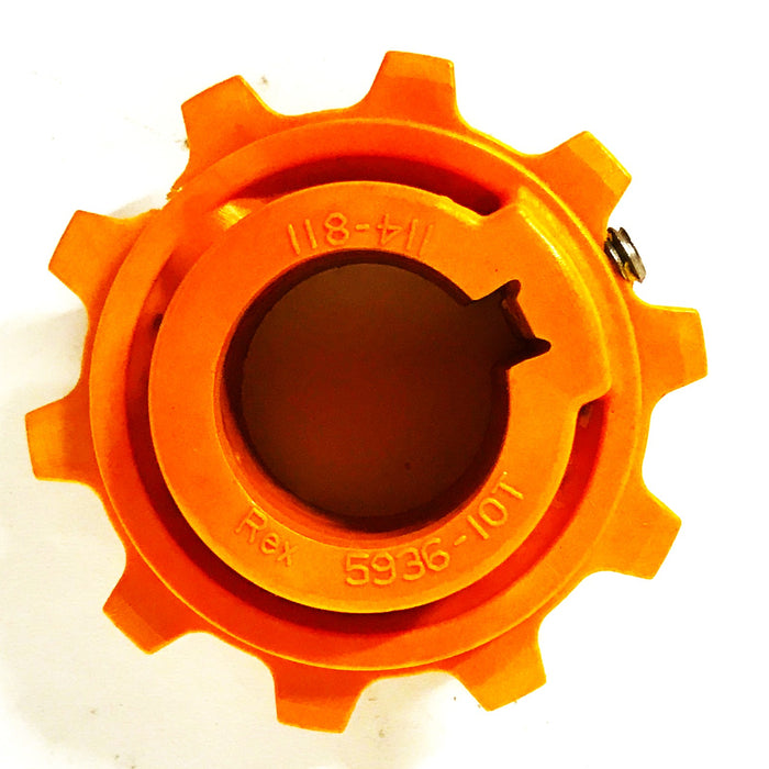 Rexnord Molded Non-Split Chain Sprocket 5936-10T-114-811 [Lot of 3] NOS