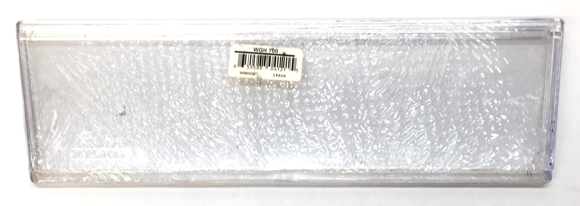 Unbranded Clear Plastic Window Front Pack (3pcs) WGH700 NOS