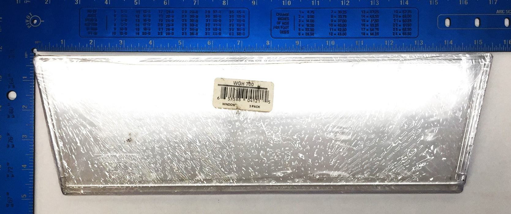 Unbranded Clear Plastic Window Front Pack (3pcs) WGH700 NOS