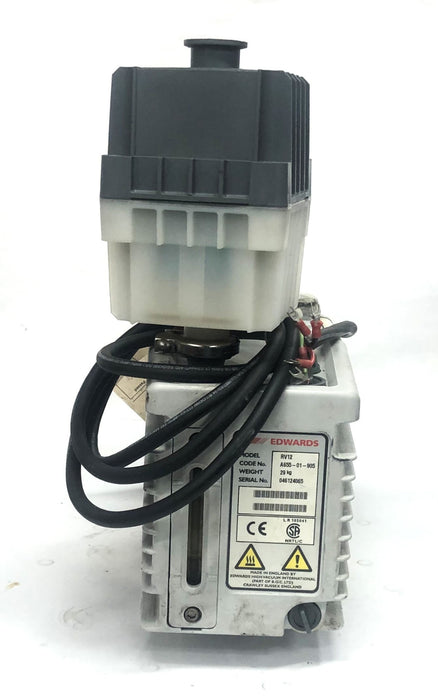 Edwards Leroy Somer 3-LS71 Rotary Vane Pump With Oil Mist Filter RV12 USED