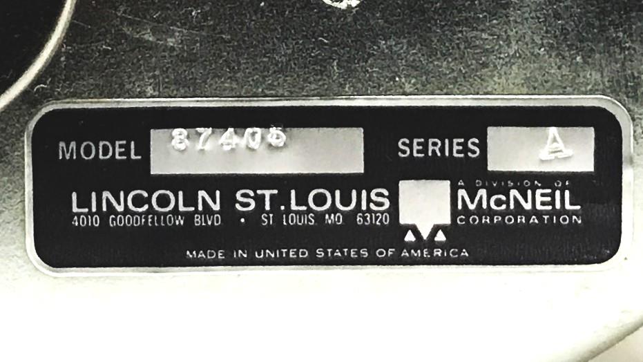 Lincoln Industrial Modular Reservoir for Lincoln Lubricating Systems 87405 NOS