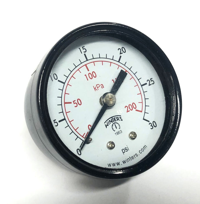 Winters 0-30 PSI/KPA 2x1/4 Inch NPT Economy Gauge E1403 NOS