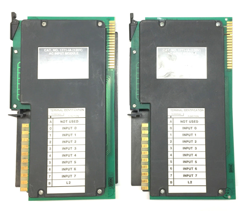 Allen-Bradley 120V AC Input Module 1771-IA (960096) w/Enclosure [Lot of 2] USED
