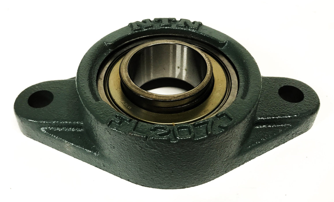 NTN Flanged Ball Bearing Housing Unit AELFL207-107T NOS