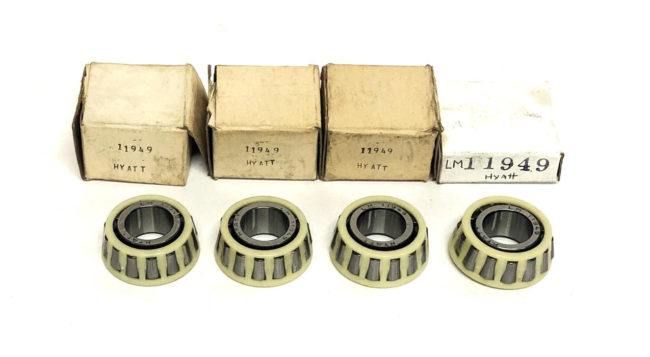 Hyatt Tapered Roller Bearing Cone Plastic Assembly LM11949 [Lot of 4] NOS