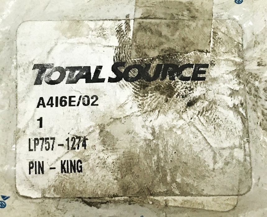 Total Source Forklift King Pin LP757-1274 NOS