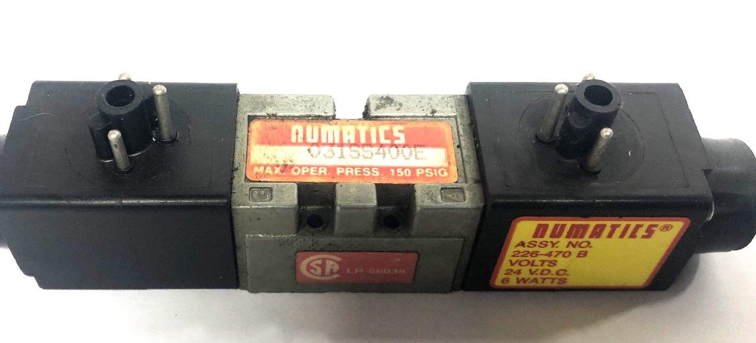 Numatics 150PSIG Solenoid Valve 031SS400E USED