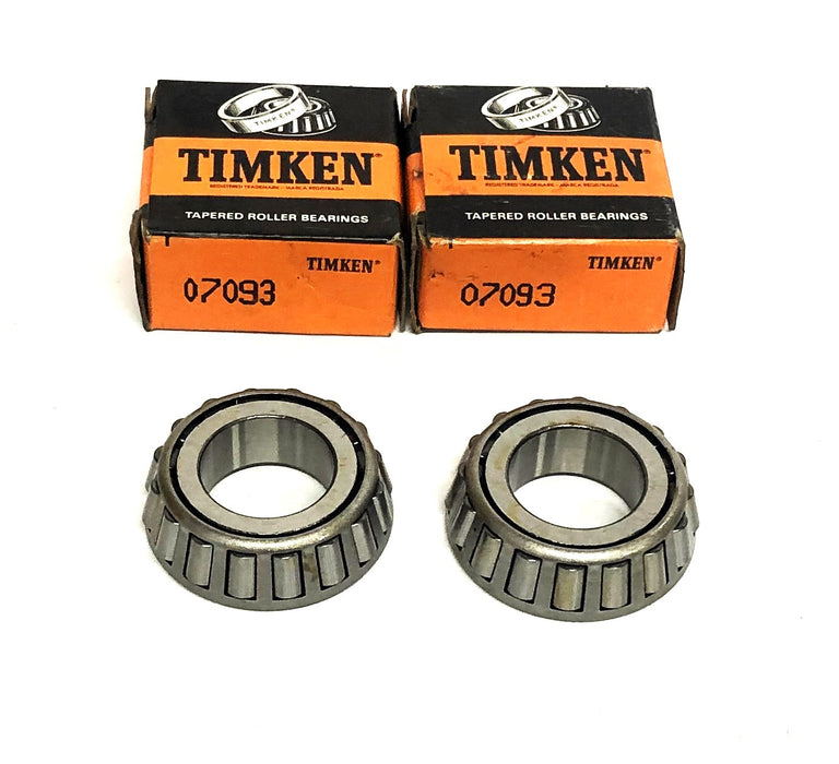 Timken Tapered Roller Bearing Cone 07093 [Lot of 2] NOS