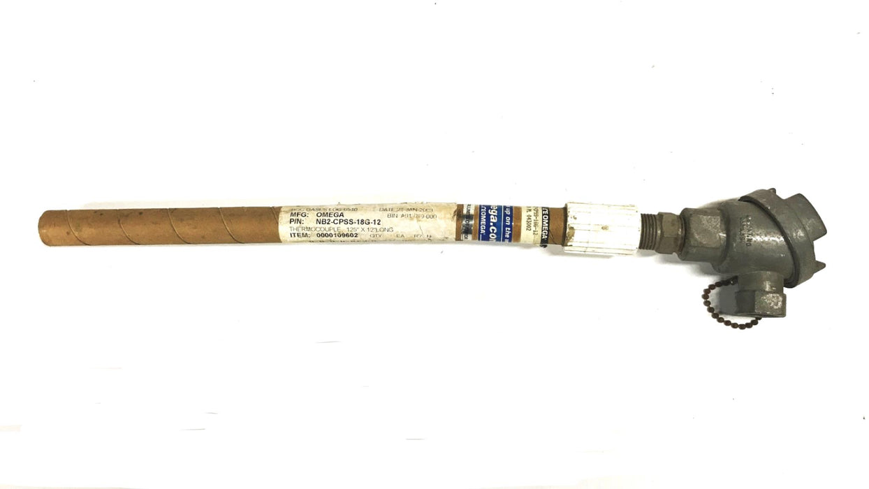 Omega Thermocouple Probe NB2-CPSS-18G-12 NOS