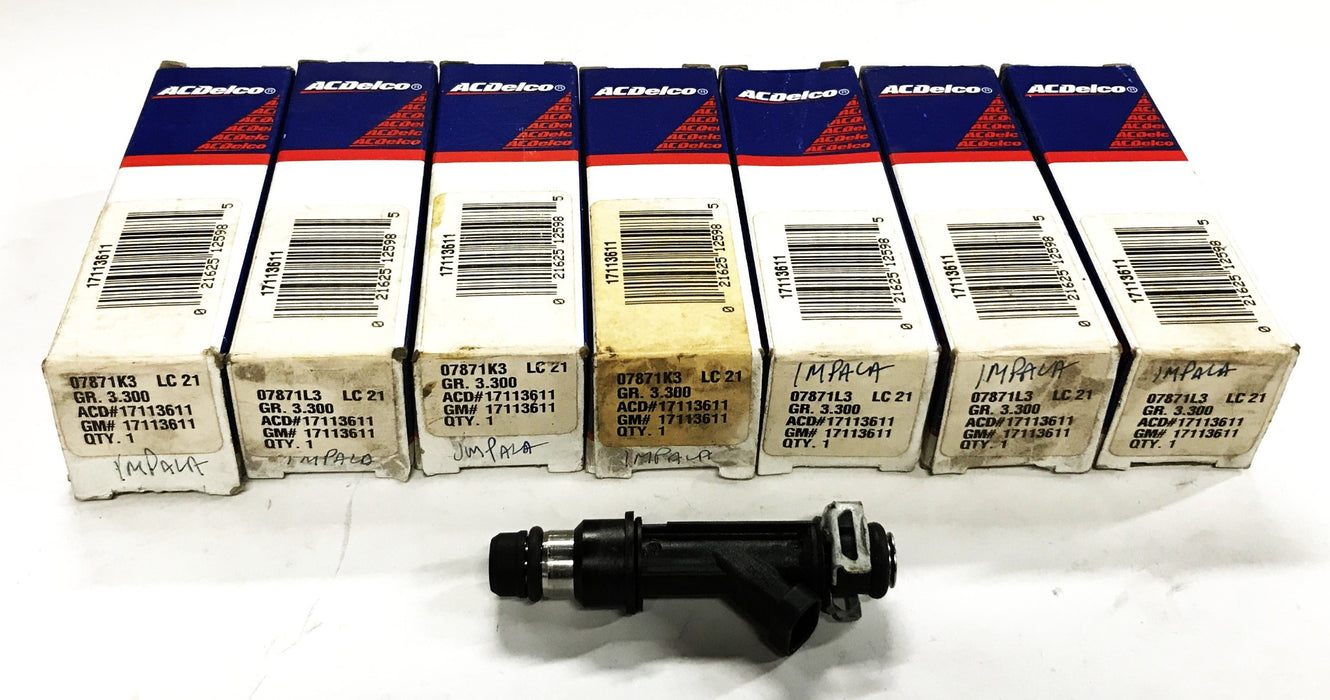 ACDelco GM Delphi Fuel Injector 17113611 [Lot  of 7] NOS