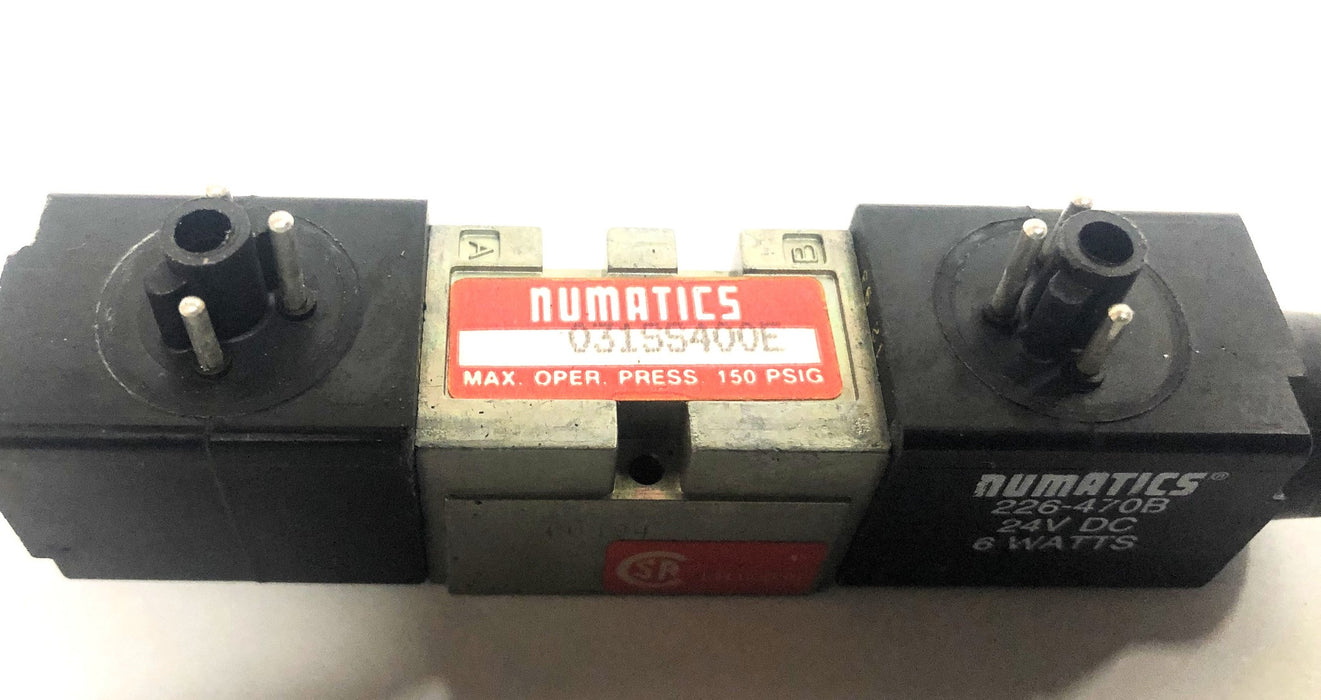 Numatics Max 150PSIG Solenoid Valve 031SS400E NOS