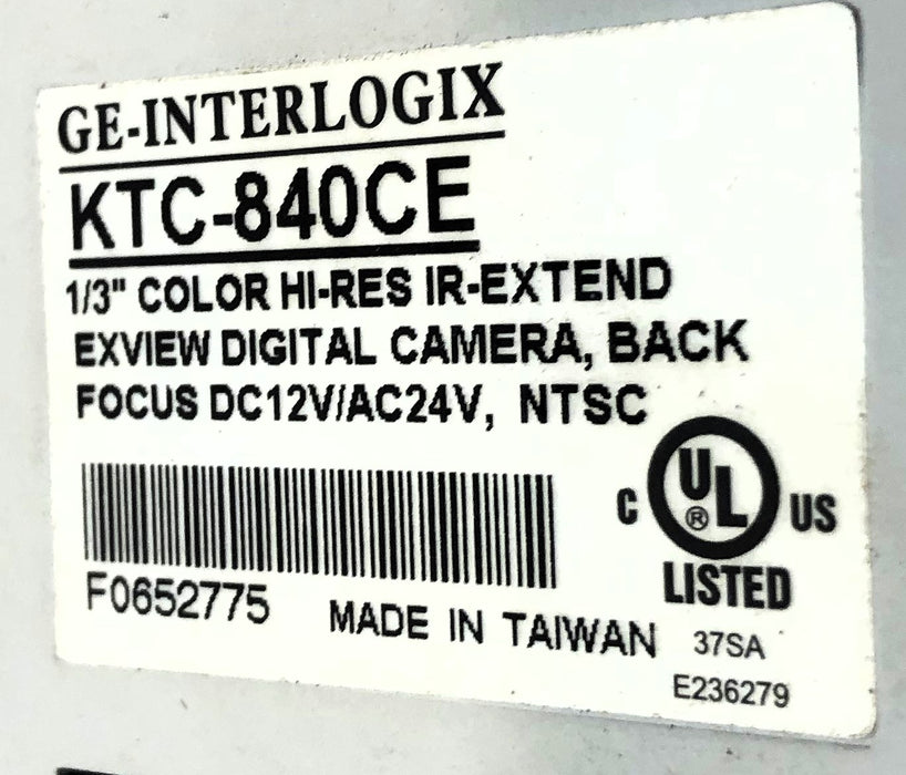 GE-Interlogix Hi-Res Exview Digital Camera (Untested) KTC-840CE USED