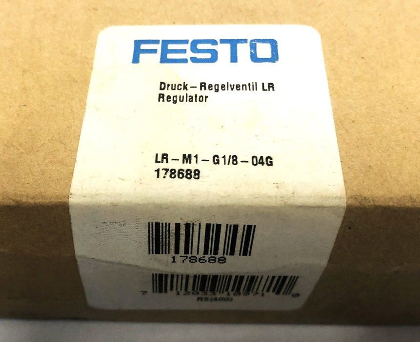 Festo Pressure Regulator LR-M1-G1/8-04G NOS