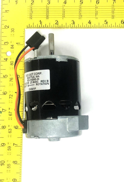 Red Dot Corp PF24212R 27.6VDC REV B Single Shaft Blower Motor RD-5-9245-24 NOS