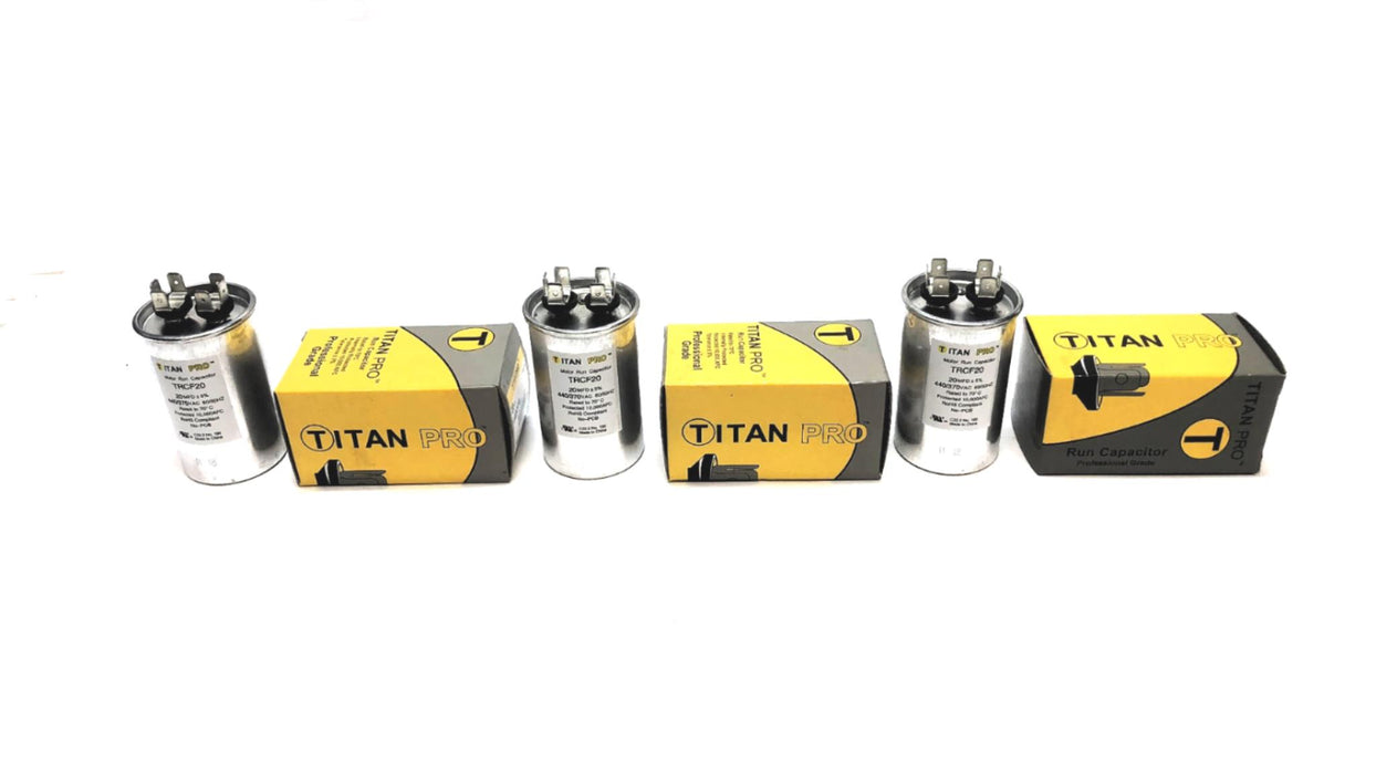 Titan Pro 20MFD 440/370 VAC Capacitor TRCF20 [Lot of 3] NOS