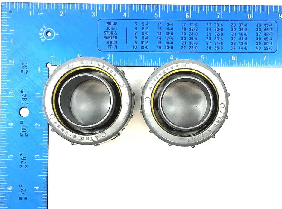 Arlington Pack of (2) Straight PVC Liquid-Tight UV Rated Connectors NMLT150 USED