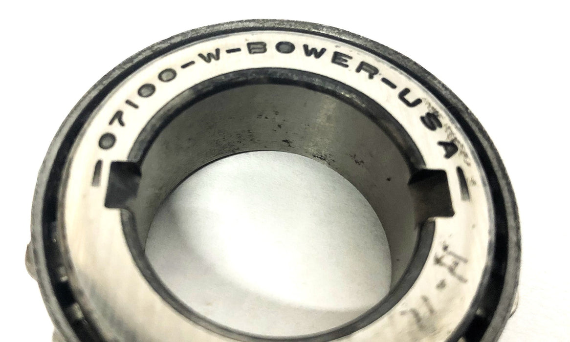 Bower Tapered Roller Bearing Cone 07100-W NOS