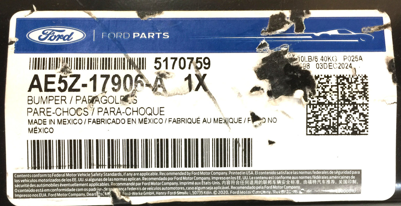 Ford Parts Bumper Reinforcement AE5Z-17906-A NOS