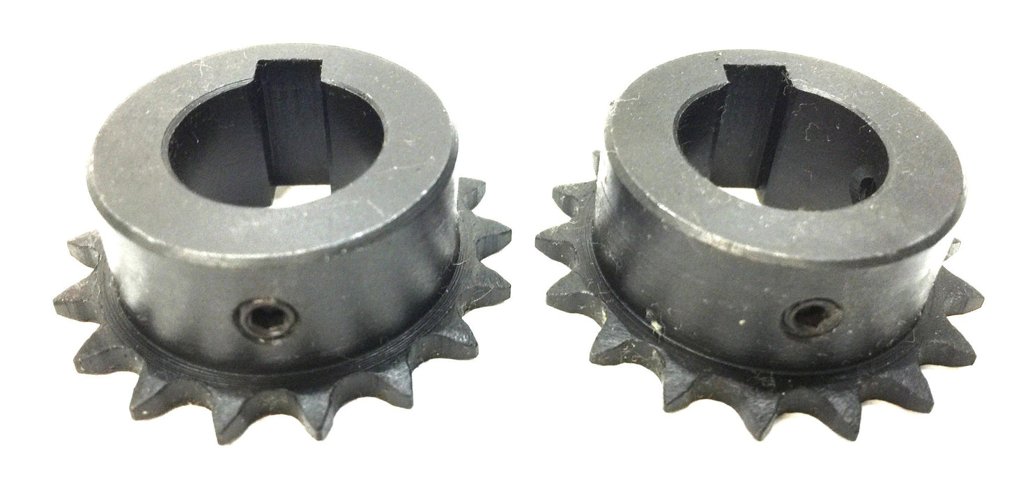 Ametric 17-Tooth Roller Chain Sprocket 6-17X15H [Lot of 2] NOS