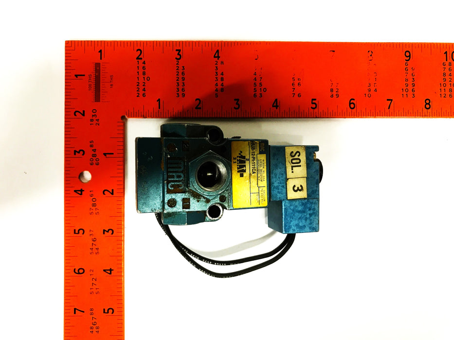 Mac Valves 3-Way Series 55 Solenoid Valve 55B-12-PI-111CA USED