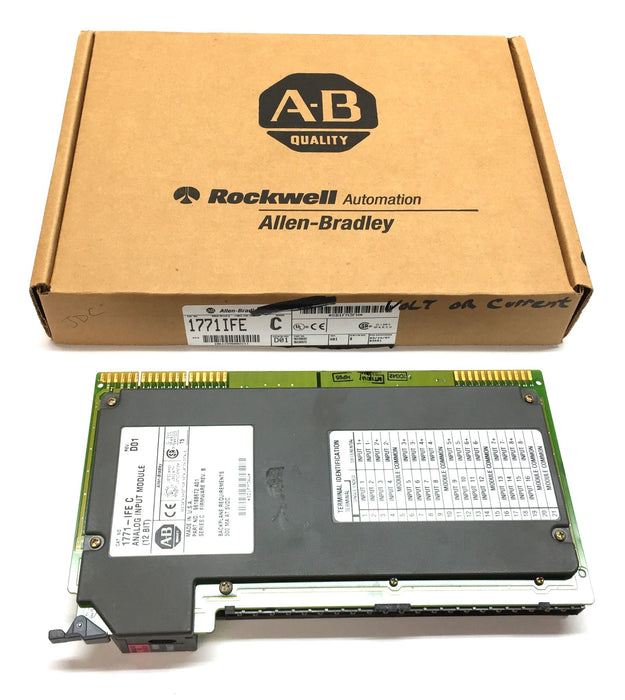 Allen-Bradley 12-Bit Analog Input Module 1771-IFE C Rev.D (96188672) USED