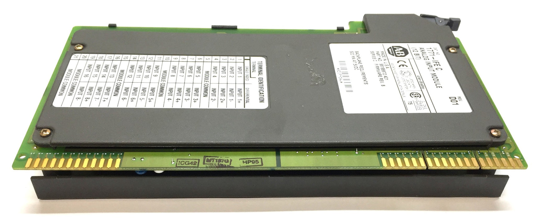 Allen-Bradley 12-Bit Analog Input Module 1771-IFE C Rev.D (96188672) USED