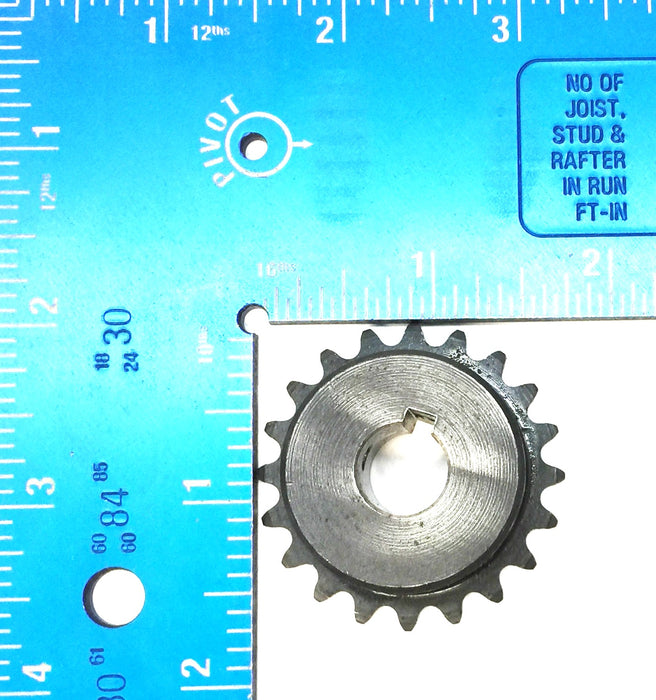 Tri-Clover Single Roller Chain Sprocket with .62" Bore 25B20D NOS
