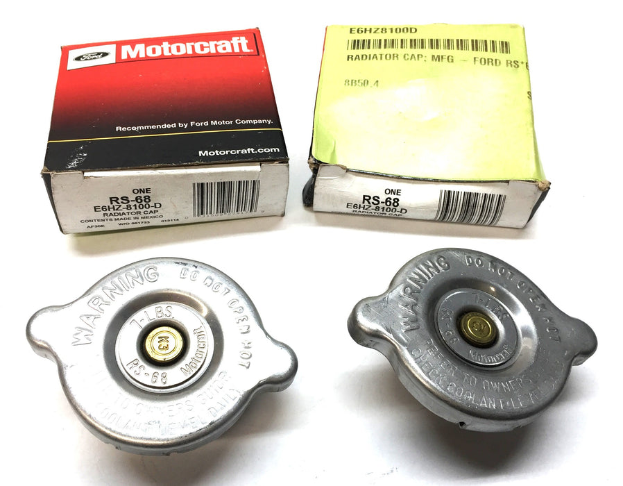 Ford/Motorcraft Radiator Cap E6HZ-8100-D (RS-68) [Lot of 2] NOS