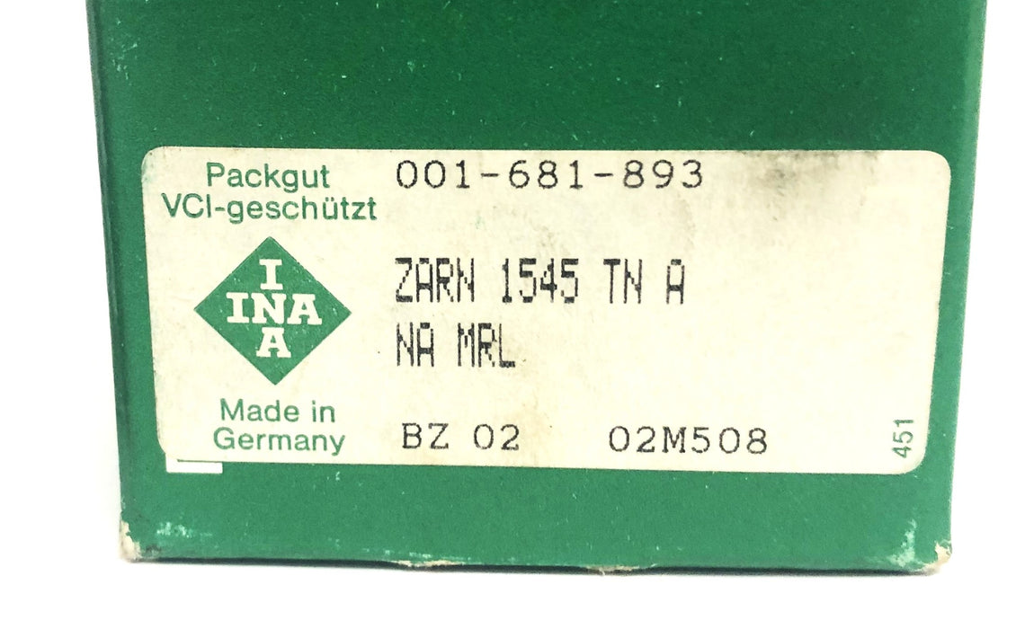 INA Needle Roller Bearing ZARN-1545-TN-A NOS