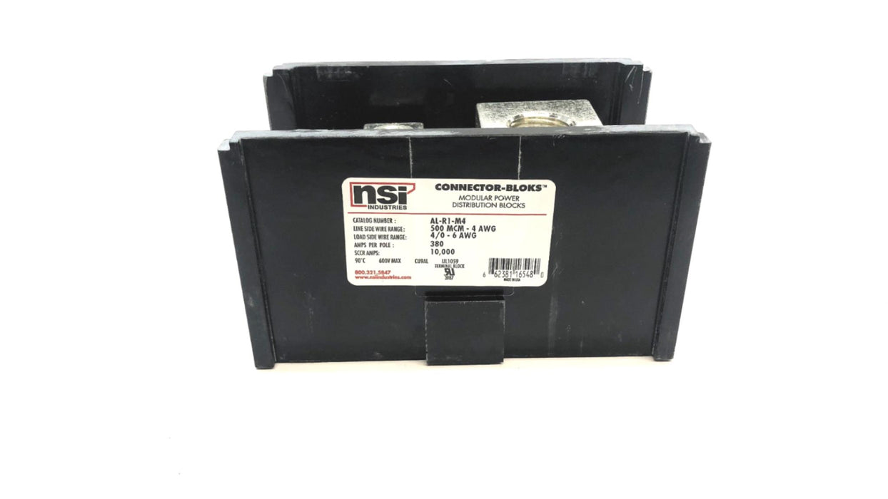 NSI Modular Power Distribution Block AL-R1-M4 USED