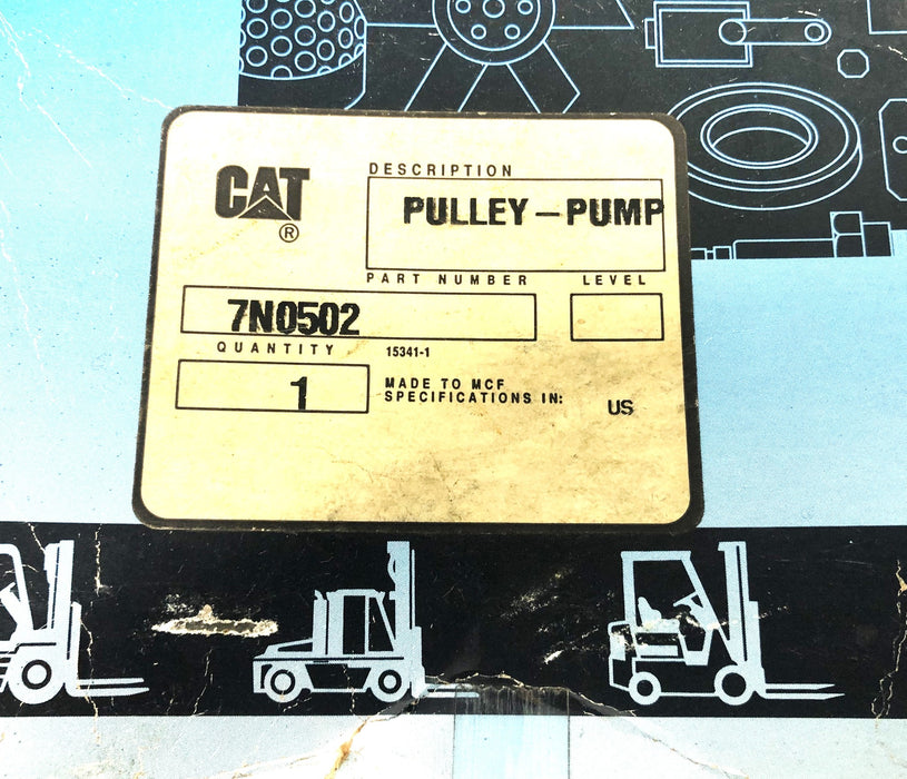 CAT/Caterpillar Pump Pulley 7N-0502 NOS
