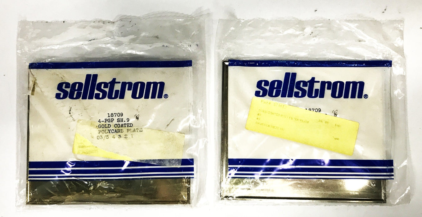 Salestrom Gold Coated Polycarbonate Filter Plates 18709 [Lot of 2] NOS