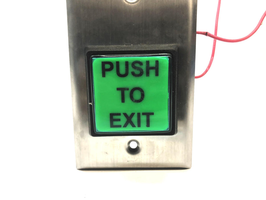 Enforcer Push To Exit Plate RTE W/ Timer (Untested) SD-7202GC-PTQ USED