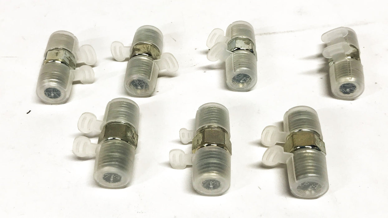 Lenz 1/4 inch x 1/4 inch Male Straight Hose fitting [Lot of 7] NOS