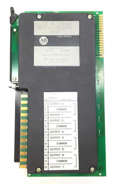 Allen-Bradley 120VAC Isolated Output Module 1771-ODZ (96053481) USED