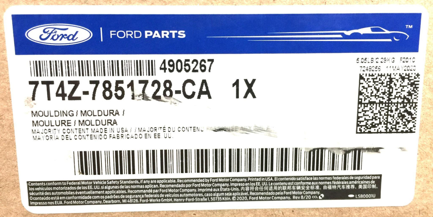 Ford Parts Roof Moulding 7T4Z-7851728-CA (7T4Z7851728CA) Factory Sealed NOS