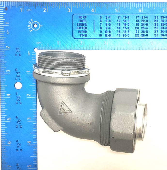 Appleton Pack of (2) 1-1/2" 90 Degree Conduit Connector ST-90150 NOS